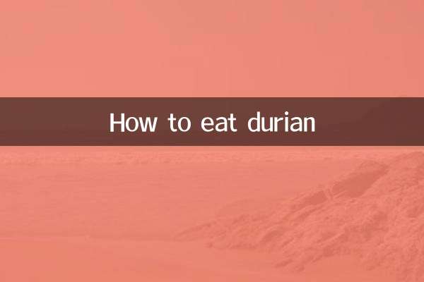 Como comer durian