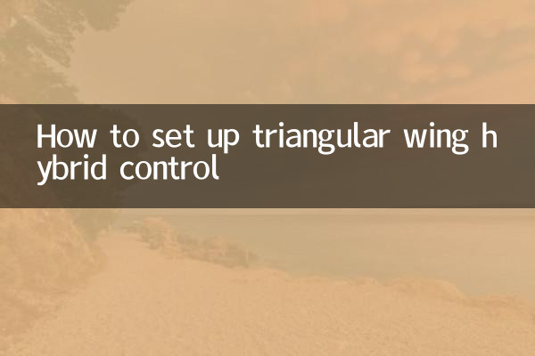 How to set up triangular wing hybrid control