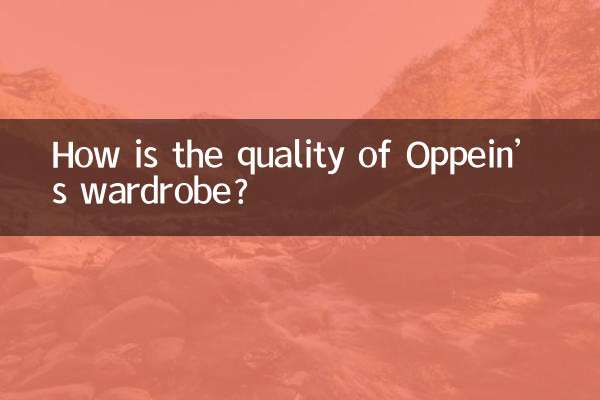 Quelle est la qualité de la garde-robe d’Oppein ?