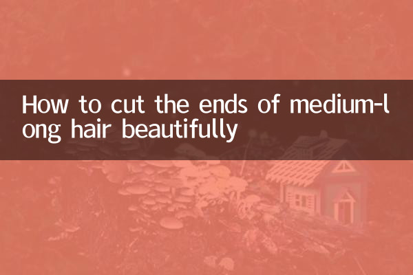 So schneiden Sie die Enden mittellanger Haare schön ab