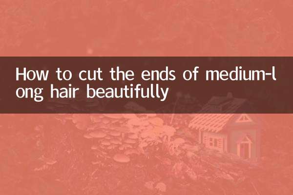 Cómo cortar bellamente las puntas del cabello medio largo