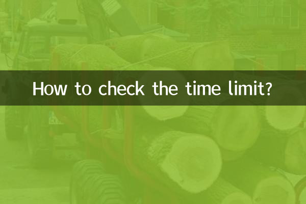How to check the time limit?