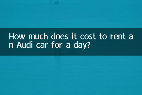 Combien coûte la location d’une voiture Audi à la journée ?