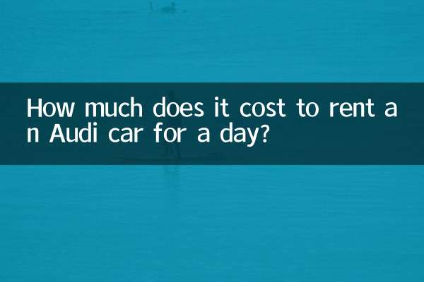 Combien coûte la location d’une voiture Audi à la journée ?