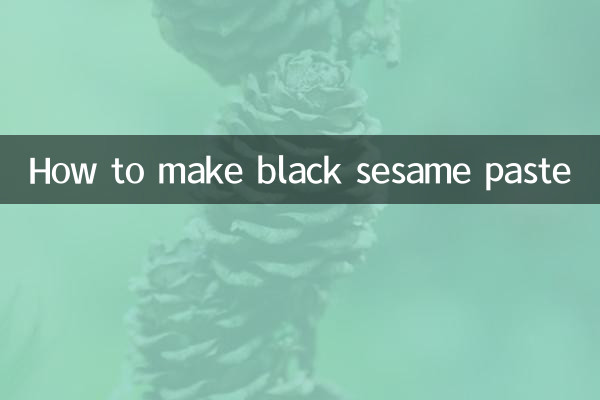 Como fazer pasta de gergelim preto