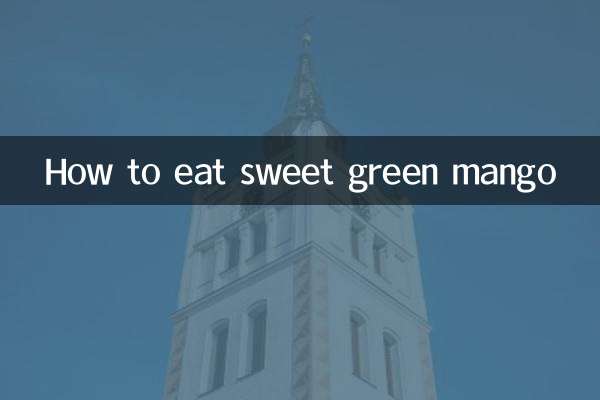 Cómo comer mango verde dulce