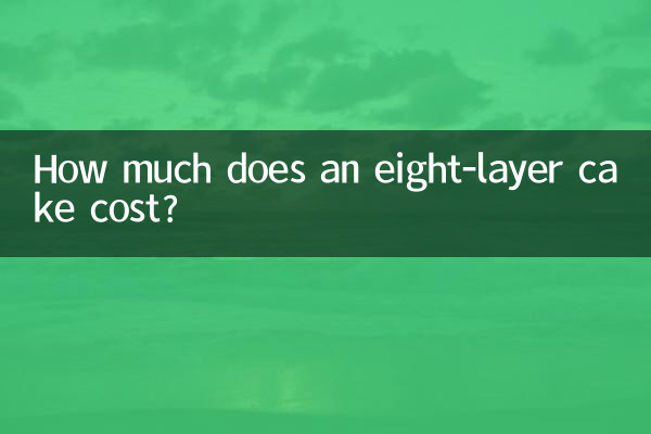 Wie viel kostet eine achtschichtige Torte?