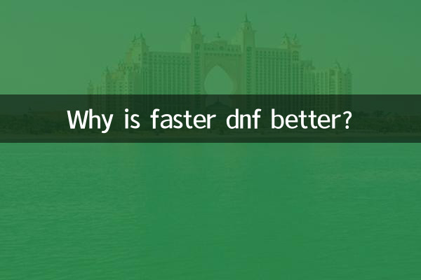 Pourquoi un DNF plus rapide est-il meilleur ?