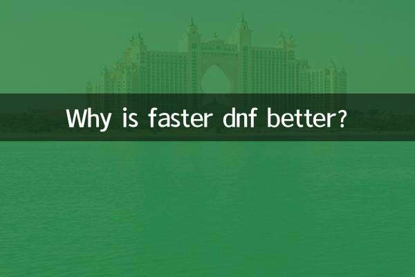 Pourquoi un DNF plus rapide est-il meilleur ?