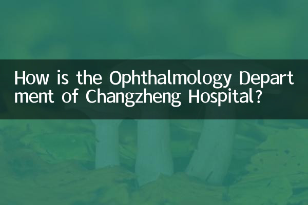 চাংঝেং হাসপাতালের চক্ষুবিদ্যা বিভাগ কেমন?