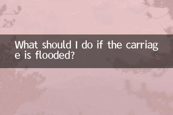 ¿Qué debo hacer si el vagón se inunda?