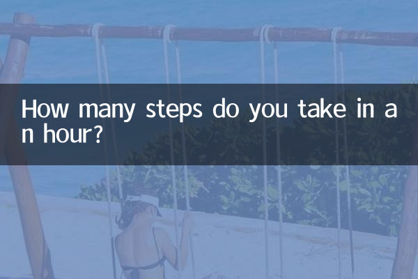 Combien de pas faites-vous en une heure ?