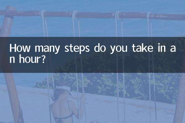 ¿Cuántos pasos das en una hora?