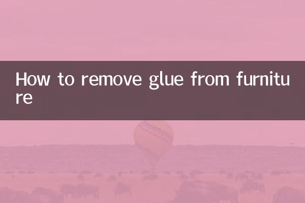 So entfernen Sie Kleber von Möbeln
