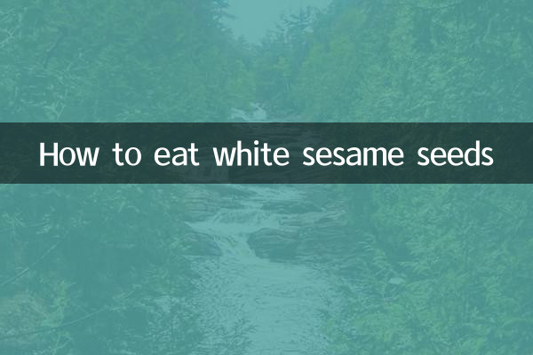 Wie man weiße Sesamkörner isst