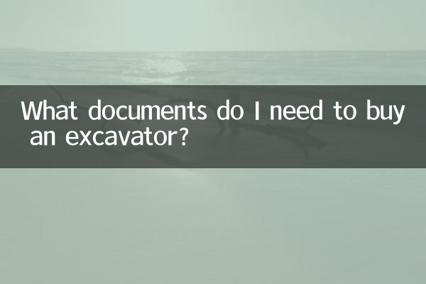 Welche Unterlagen benötige ich zum Kauf eines Baggers?