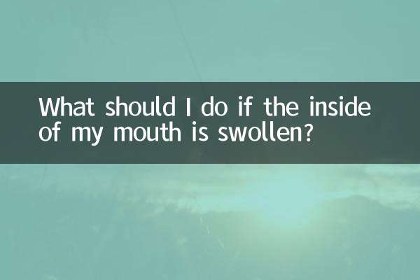 ¿Qué debo hacer si el interior de mi boca está hinchado?