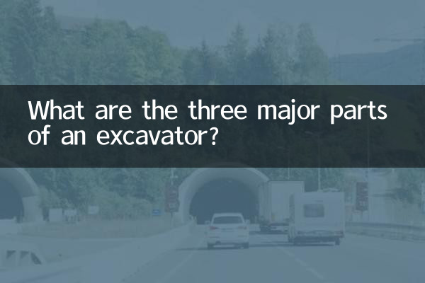 একটি খননকারীর তিনটি প্রধান অংশ কি কি?