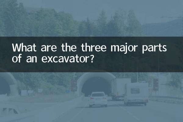 Из каких трех основных частей состоит экскаватор?