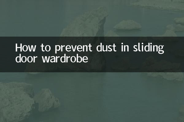 So verhindern Sie Staub im Schwebetürenschrank