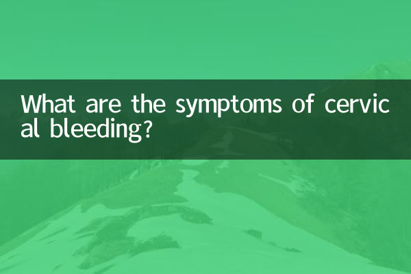 Quali sono i sintomi del sanguinamento cervicale?