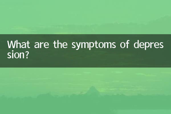 What are the symptoms of depression?