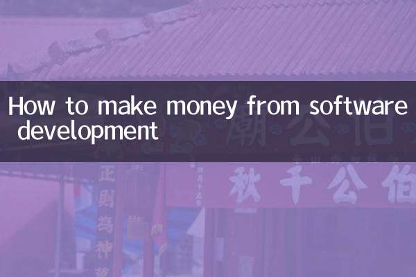 ソフトウェア開発でお金を稼ぐ方法