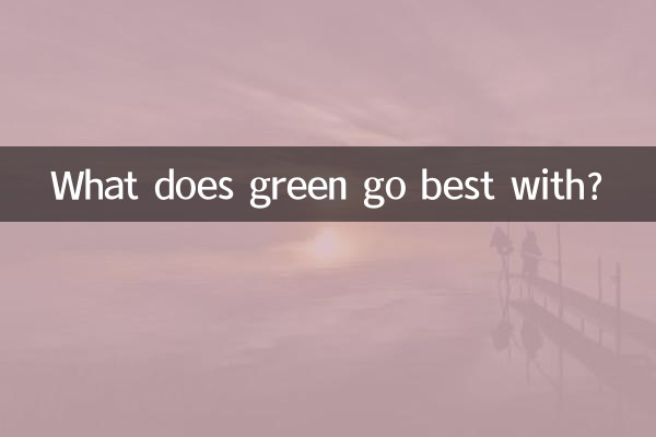 Con cosa si sposa meglio il verde?