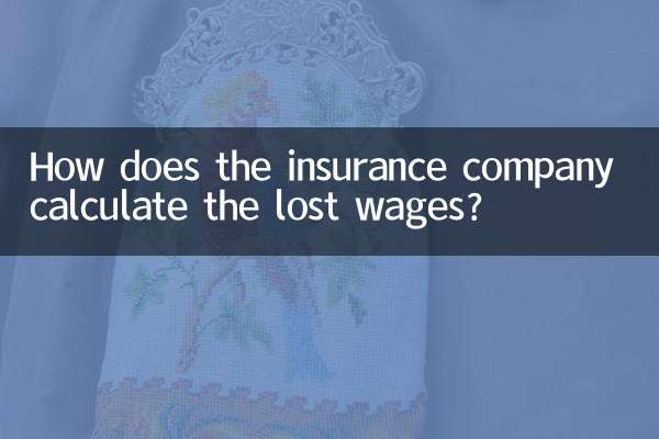 How does the insurance company calculate the lost wages?