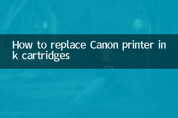 How to replace Canon printer ink cartridges