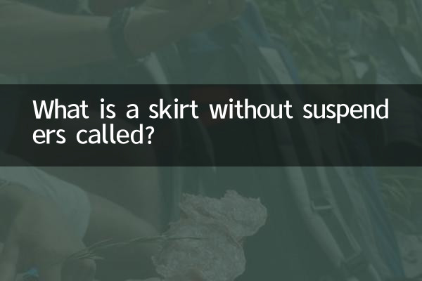 What is a skirt without suspenders called?