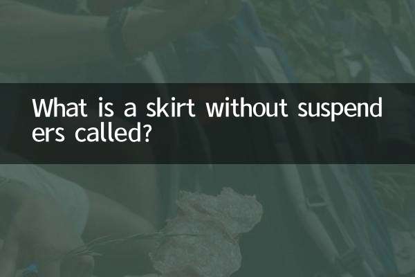 What is a skirt without suspenders called?