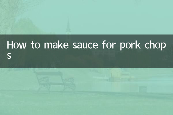 So bereiten Sie Soße für Schweinekoteletts zu