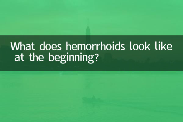 হেমোরয়েডস শুরুতে কেমন দেখায়?