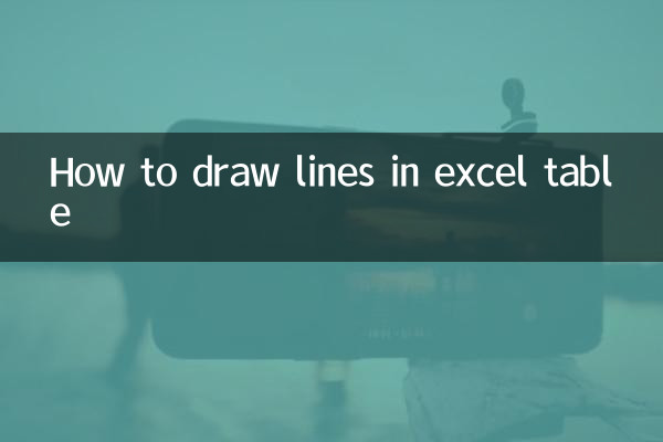 Como desenhar linhas na tabela do Excel