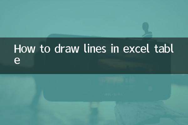 Como desenhar linhas na tabela do Excel