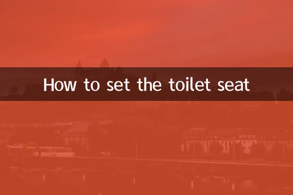 কিভাবে টয়লেট সিট সেট করবেন