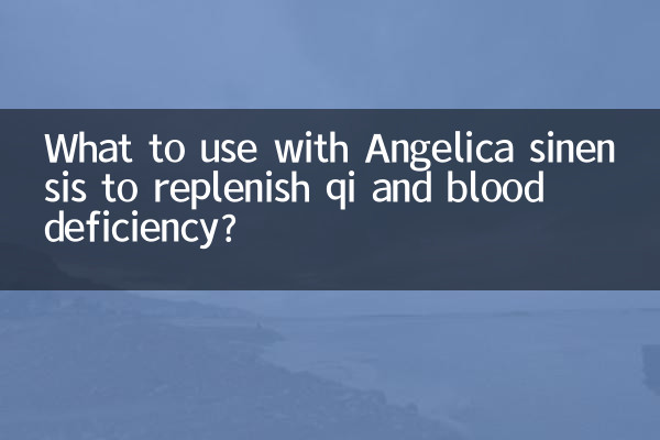 Was kann man mit Angelica sinensis verwenden, um Qi- und Blutmangel auszugleichen?