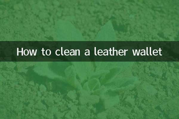 How to clean a leather wallet