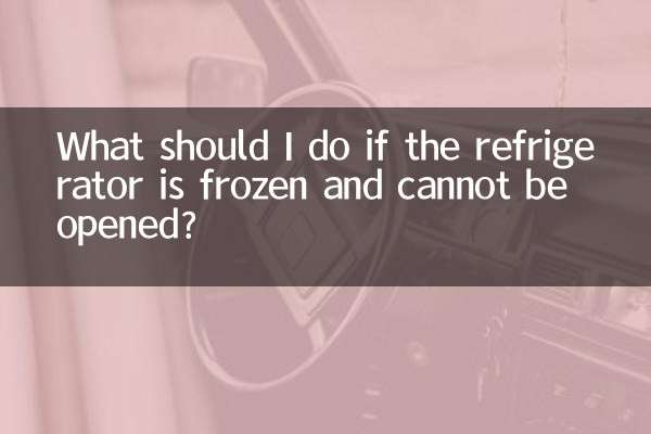 O que devo fazer se a geladeira estiver congelada e não puder ser aberta?