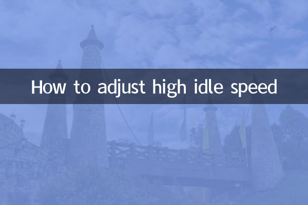 So stellen Sie die hohe Leerlaufdrehzahl ein