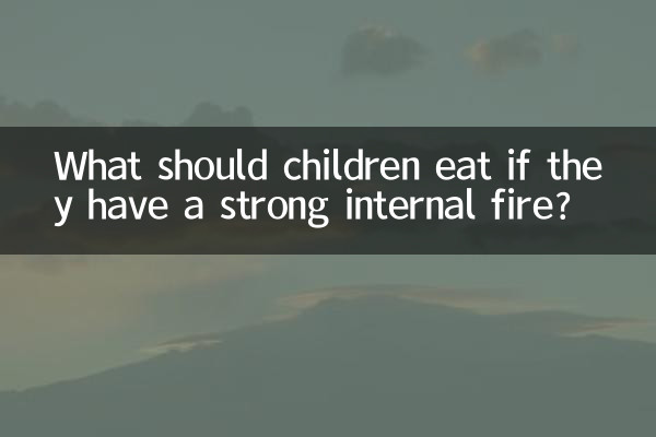 What should children eat if they have a strong internal fire?