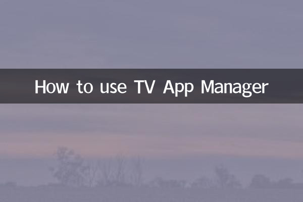 So verwenden Sie den TV App Manager