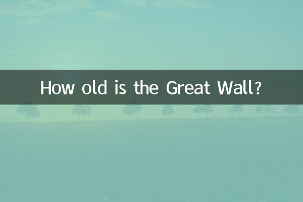 Wie alt ist die Chinesische Mauer?