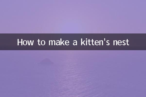 Cómo hacer un nido para gatitos