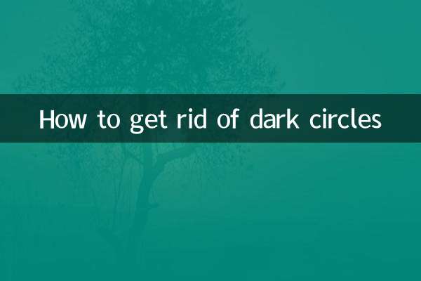 Comment se débarrasser des cernes