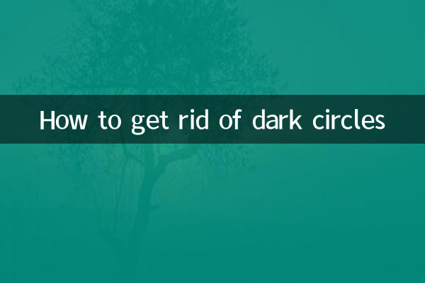 Comment se débarrasser des cernes