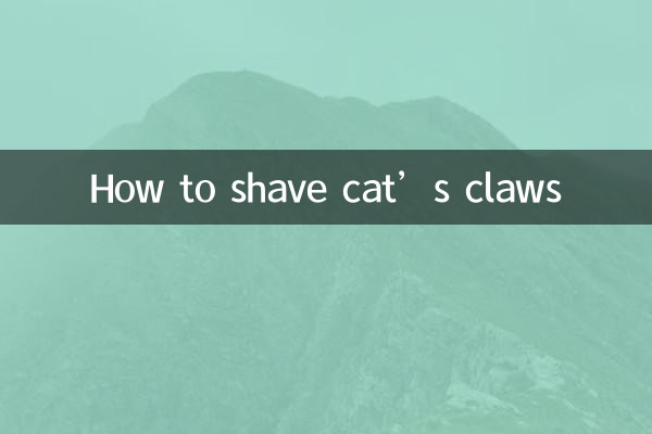 Cómo afeitar las garras de un gato