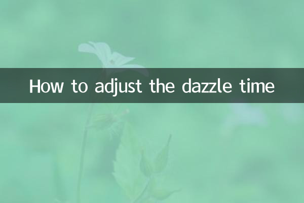Come regolare il tempo di abbagliamento