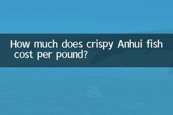 قیمت هر پوند ماهی ترد آنهویی چقدر است؟